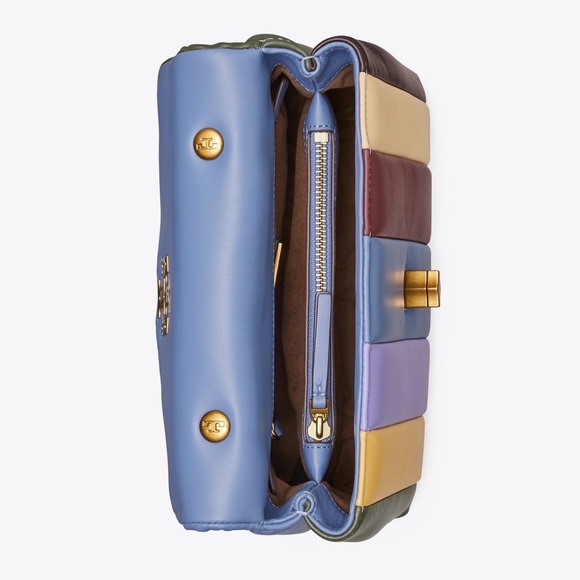 Tory Burch Kira small quilted satchel multi NEW - Picture 4 of 11